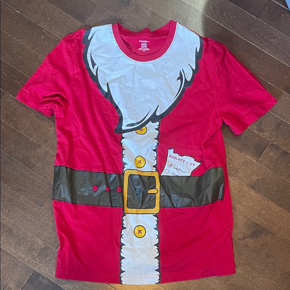 Red Santa Claus men’s  T-Shirt size medium
